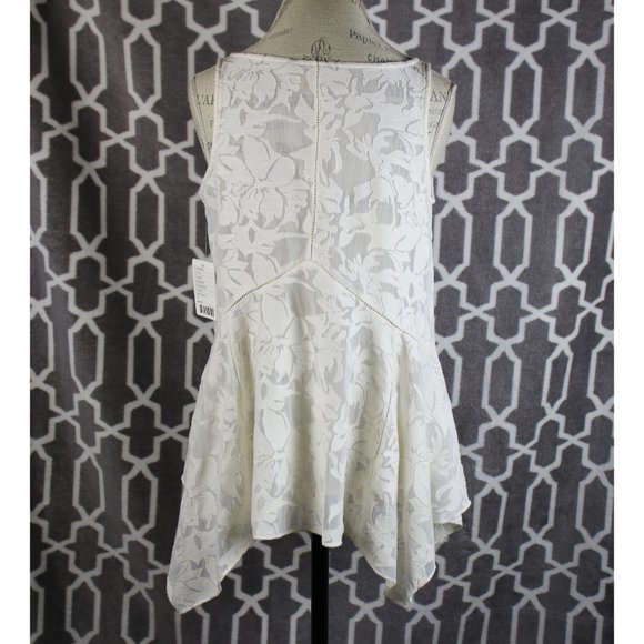 Anthro Vanessa Virginia lace ivory boho top S - Picture 6 of 12